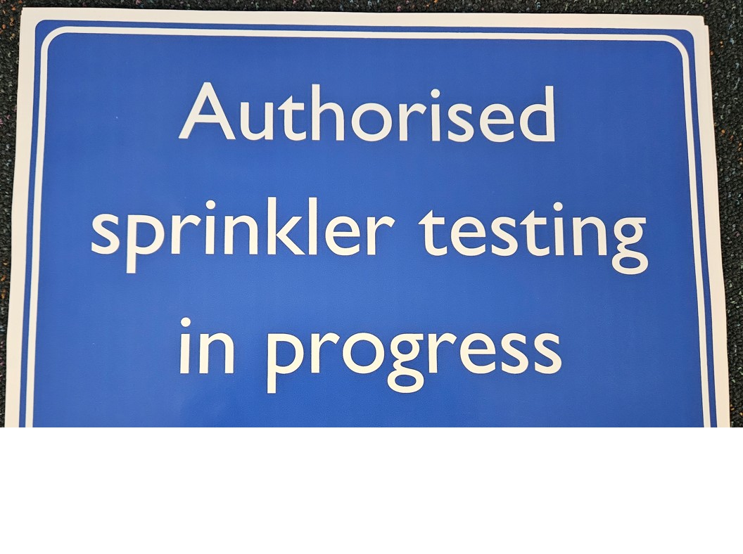 Car Sticker – Authorised Sprinkler Testing Signs (WA Only)